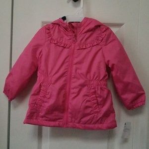 OshKosh B'gosh Fleece Lined Jacket with Ruffle NWT